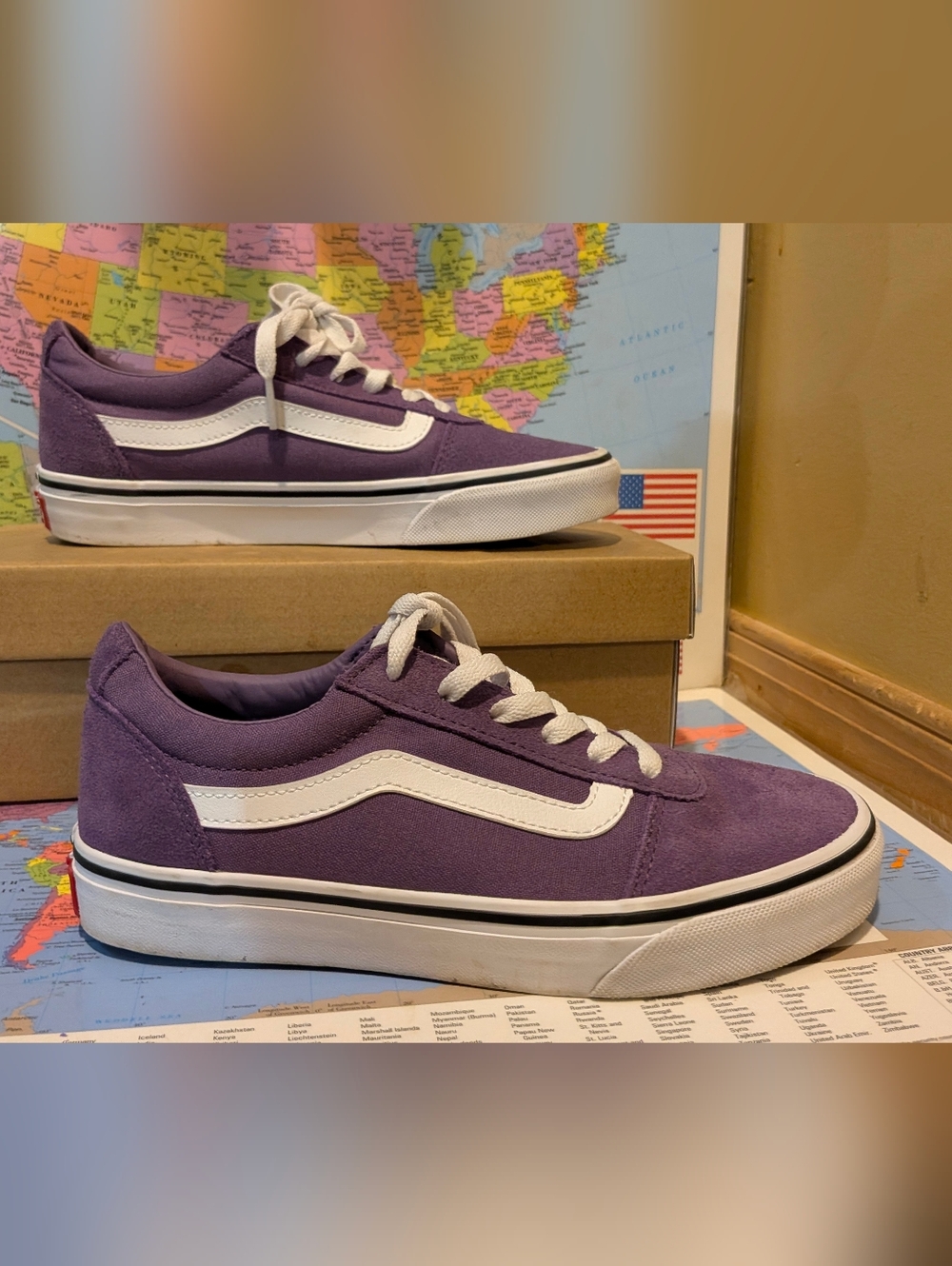 Vans Old Skool Purple Canvas Sneakers